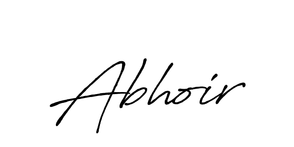 Similarly Antro_Vectra_Bolder is the best handwritten signature design. Signature creator online .You can use it as an online autograph creator for name Abhoir. Abhoir signature style 7 images and pictures png
