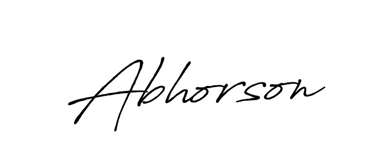 The best way (Antro_Vectra_Bolder) to make a short signature is to pick only two or three words in your name. The name Abhorson include a total of six letters. For converting this name. Abhorson signature style 7 images and pictures png