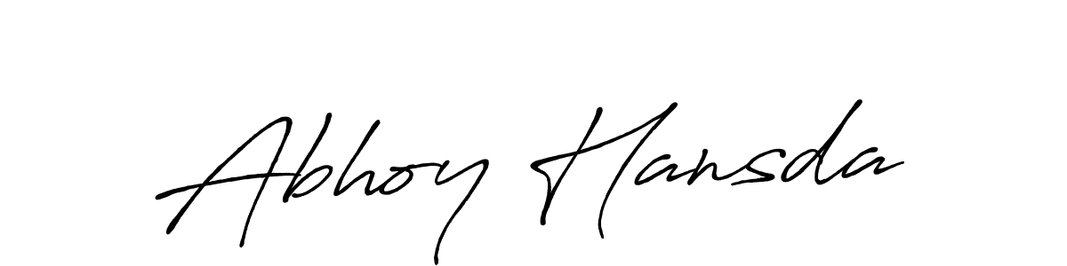 Abhoy Hansda stylish signature style. Best Handwritten Sign (Antro_Vectra_Bolder) for my name. Handwritten Signature Collection Ideas for my name Abhoy Hansda. Abhoy Hansda signature style 7 images and pictures png