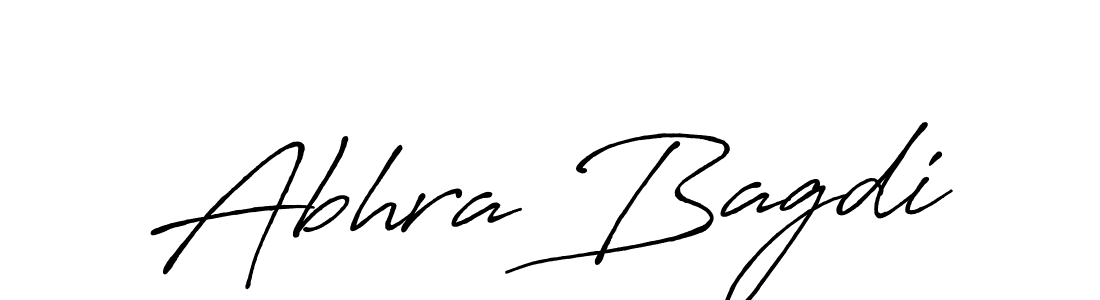 Create a beautiful signature design for name Abhra Bagdi. With this signature (Antro_Vectra_Bolder) fonts, you can make a handwritten signature for free. Abhra Bagdi signature style 7 images and pictures png