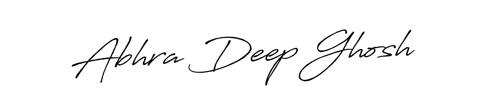 Make a short Abhra Deep Ghosh signature style. Manage your documents anywhere anytime using Antro_Vectra_Bolder. Create and add eSignatures, submit forms, share and send files easily. Abhra Deep Ghosh signature style 7 images and pictures png