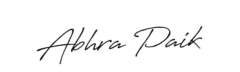 Once you've used our free online signature maker to create your best signature Antro_Vectra_Bolder style, it's time to enjoy all of the benefits that Abhra Paik name signing documents. Abhra Paik signature style 7 images and pictures png
