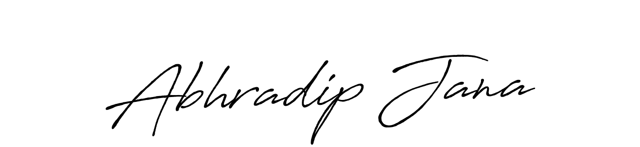 You can use this online signature creator to create a handwritten signature for the name Abhradip Jana. This is the best online autograph maker. Abhradip Jana signature style 7 images and pictures png