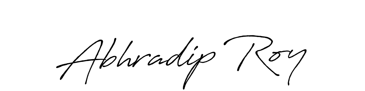 Create a beautiful signature design for name Abhradip Roy. With this signature (Antro_Vectra_Bolder) fonts, you can make a handwritten signature for free. Abhradip Roy signature style 7 images and pictures png