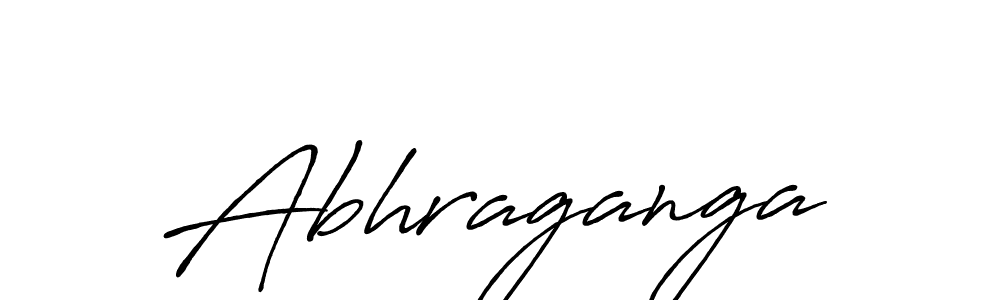 How to make Abhraganga signature? Antro_Vectra_Bolder is a professional autograph style. Create handwritten signature for Abhraganga name. Abhraganga signature style 7 images and pictures png