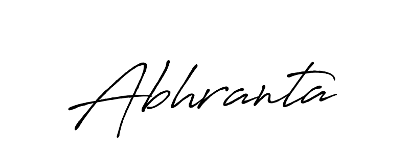 How to make Abhranta name signature. Use Antro_Vectra_Bolder style for creating short signs online. This is the latest handwritten sign. Abhranta signature style 7 images and pictures png