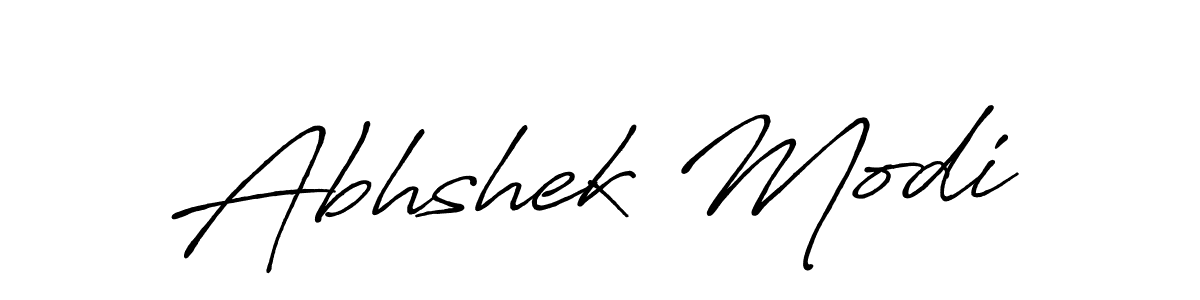 Abhshek Modi stylish signature style. Best Handwritten Sign (Antro_Vectra_Bolder) for my name. Handwritten Signature Collection Ideas for my name Abhshek Modi. Abhshek Modi signature style 7 images and pictures png