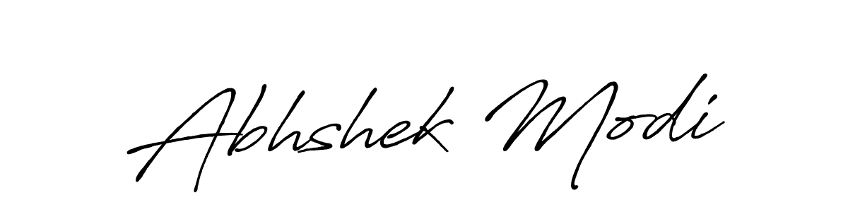 Abhshek Modi stylish signature style. Best Handwritten Sign (Antro_Vectra_Bolder) for my name. Handwritten Signature Collection Ideas for my name Abhshek Modi. Abhshek Modi signature style 7 images and pictures png