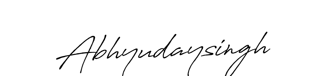 Use a signature maker to create a handwritten signature online. With this signature software, you can design (Antro_Vectra_Bolder) your own signature for name Abhyudaysingh. Abhyudaysingh signature style 7 images and pictures png