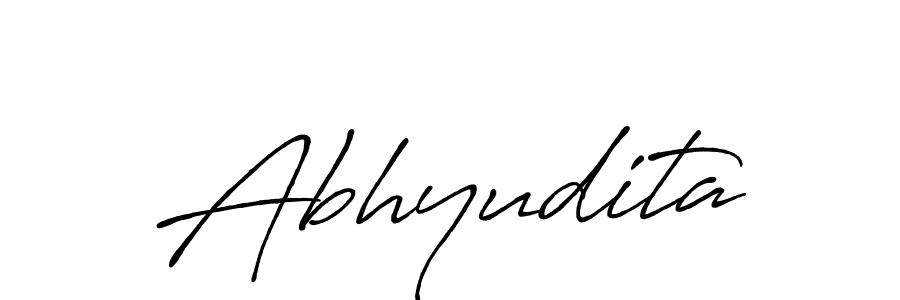 Design your own signature with our free online signature maker. With this signature software, you can create a handwritten (Antro_Vectra_Bolder) signature for name Abhyudita. Abhyudita signature style 7 images and pictures png