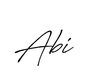 How to make Abi  name signature. Use Antro_Vectra_Bolder style for creating short signs online. This is the latest handwritten sign. Abi  signature style 7 images and pictures png