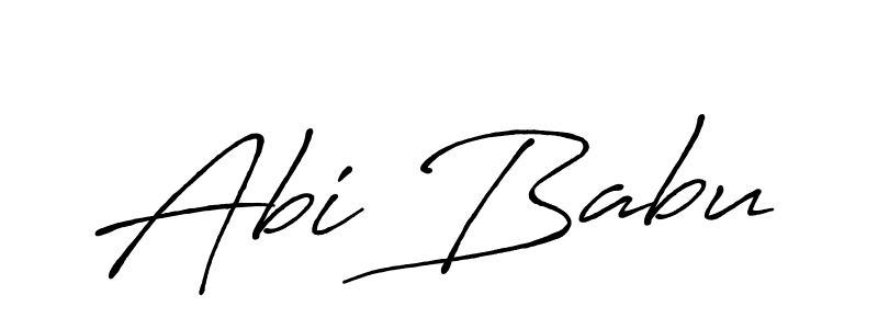 Also we have Abi Babu name is the best signature style. Create professional handwritten signature collection using Antro_Vectra_Bolder autograph style. Abi Babu signature style 7 images and pictures png