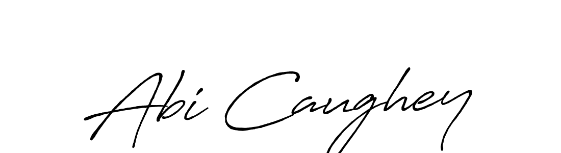 How to make Abi Caughey name signature. Use Antro_Vectra_Bolder style for creating short signs online. This is the latest handwritten sign. Abi Caughey signature style 7 images and pictures png