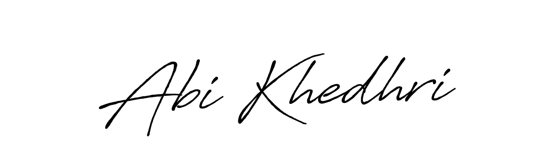 The best way (Antro_Vectra_Bolder) to make a short signature is to pick only two or three words in your name. The name Abi Khedhri include a total of six letters. For converting this name. Abi Khedhri signature style 7 images and pictures png