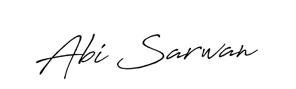 Use a signature maker to create a handwritten signature online. With this signature software, you can design (Antro_Vectra_Bolder) your own signature for name Abi Sarwan. Abi Sarwan signature style 7 images and pictures png