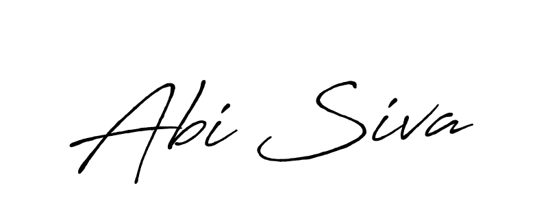 Design your own signature with our free online signature maker. With this signature software, you can create a handwritten (Antro_Vectra_Bolder) signature for name Abi Siva. Abi Siva signature style 7 images and pictures png