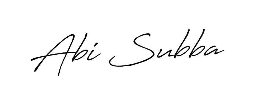 Design your own signature with our free online signature maker. With this signature software, you can create a handwritten (Antro_Vectra_Bolder) signature for name Abi Subba. Abi Subba signature style 7 images and pictures png