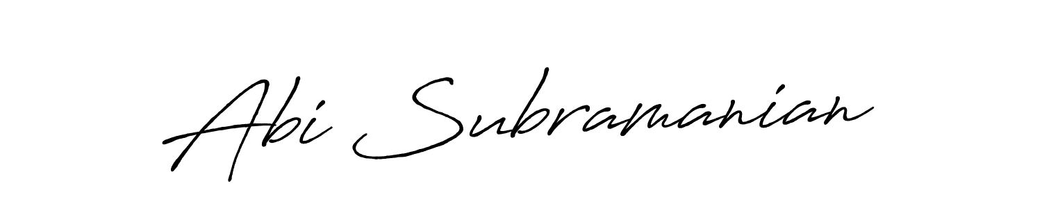 How to make Abi Subramanian signature? Antro_Vectra_Bolder is a professional autograph style. Create handwritten signature for Abi Subramanian name. Abi Subramanian signature style 7 images and pictures png