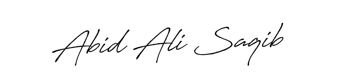 How to make Abid Ali Saqib signature? Antro_Vectra_Bolder is a professional autograph style. Create handwritten signature for Abid Ali Saqib name. Abid Ali Saqib signature style 7 images and pictures png