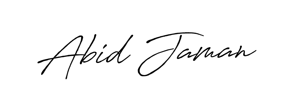 Also You can easily find your signature by using the search form. We will create Abid Jaman name handwritten signature images for you free of cost using Antro_Vectra_Bolder sign style. Abid Jaman signature style 7 images and pictures png