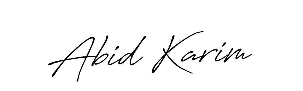 Make a short Abid Karim signature style. Manage your documents anywhere anytime using Antro_Vectra_Bolder. Create and add eSignatures, submit forms, share and send files easily. Abid Karim signature style 7 images and pictures png