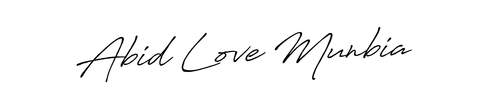 Also You can easily find your signature by using the search form. We will create Abid Love Munbia name handwritten signature images for you free of cost using Antro_Vectra_Bolder sign style. Abid Love Munbia signature style 7 images and pictures png