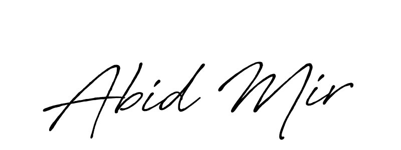 Design your own signature with our free online signature maker. With this signature software, you can create a handwritten (Antro_Vectra_Bolder) signature for name Abid Mir. Abid Mir signature style 7 images and pictures png