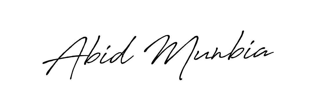 Similarly Antro_Vectra_Bolder is the best handwritten signature design. Signature creator online .You can use it as an online autograph creator for name Abid Munbia. Abid Munbia signature style 7 images and pictures png