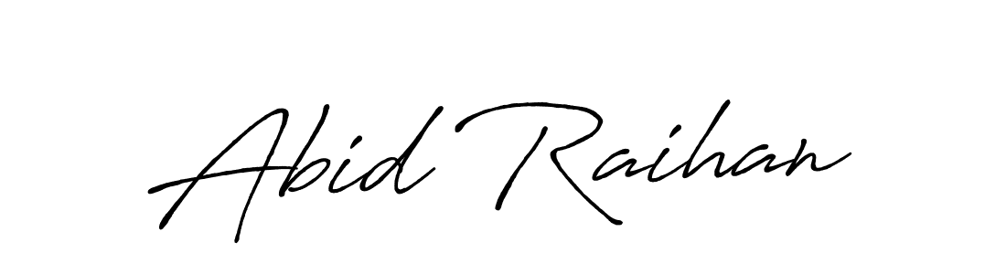 It looks lik you need a new signature style for name Abid Raihan. Design unique handwritten (Antro_Vectra_Bolder) signature with our free signature maker in just a few clicks. Abid Raihan signature style 7 images and pictures png