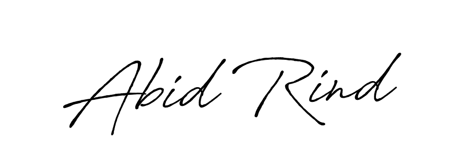 Make a short Abid Rind signature style. Manage your documents anywhere anytime using Antro_Vectra_Bolder. Create and add eSignatures, submit forms, share and send files easily. Abid Rind signature style 7 images and pictures png