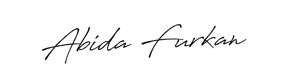 Create a beautiful signature design for name Abida Furkan. With this signature (Antro_Vectra_Bolder) fonts, you can make a handwritten signature for free. Abida Furkan signature style 7 images and pictures png