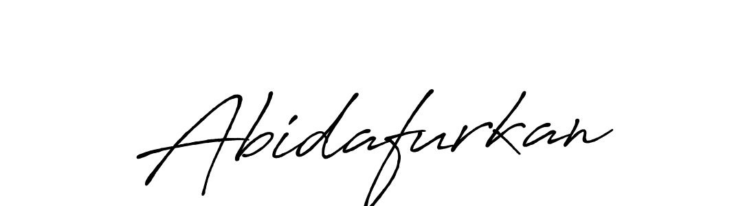 Create a beautiful signature design for name Abidafurkan. With this signature (Antro_Vectra_Bolder) fonts, you can make a handwritten signature for free. Abidafurkan signature style 7 images and pictures png