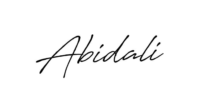 How to make Abidali signature? Antro_Vectra_Bolder is a professional autograph style. Create handwritten signature for Abidali name. Abidali signature style 7 images and pictures png