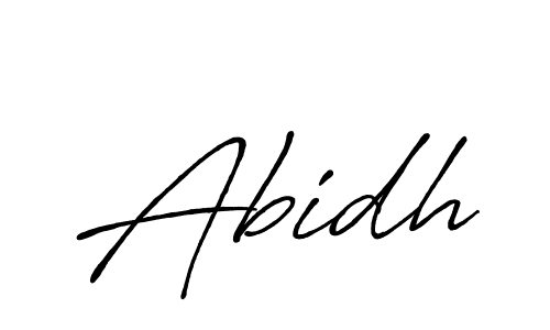 Create a beautiful signature design for name Abidh. With this signature (Antro_Vectra_Bolder) fonts, you can make a handwritten signature for free. Abidh signature style 7 images and pictures png