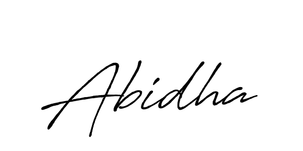 Design your own signature with our free online signature maker. With this signature software, you can create a handwritten (Antro_Vectra_Bolder) signature for name Abidha. Abidha signature style 7 images and pictures png