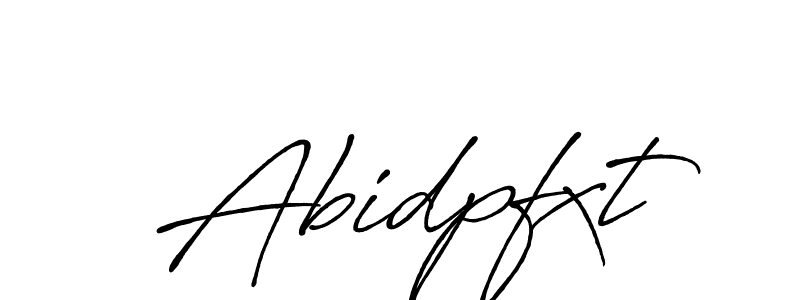 Use a signature maker to create a handwritten signature online. With this signature software, you can design (Antro_Vectra_Bolder) your own signature for name Abidpfxt. Abidpfxt signature style 7 images and pictures png