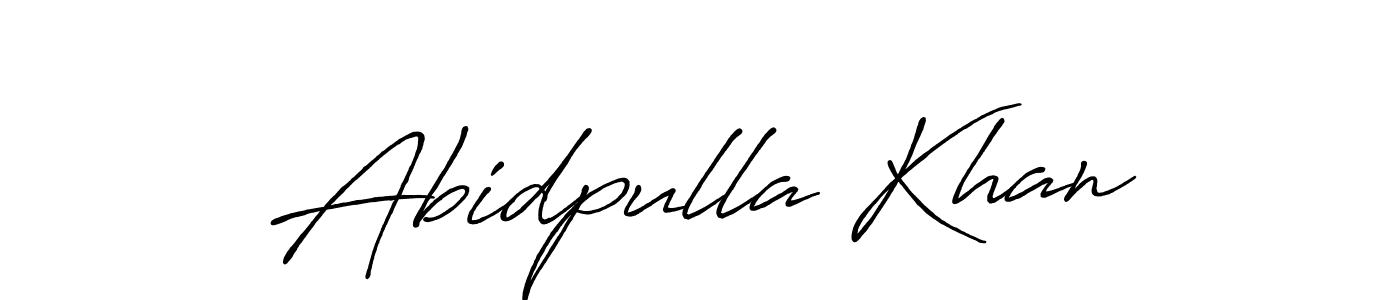 You can use this online signature creator to create a handwritten signature for the name Abidpulla Khan. This is the best online autograph maker. Abidpulla Khan signature style 7 images and pictures png