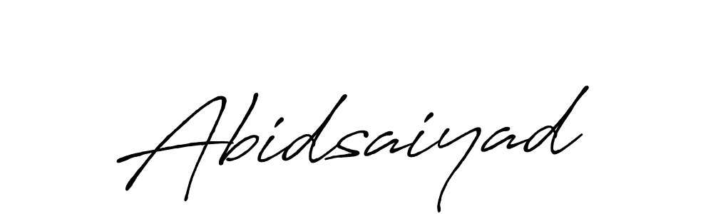 Design your own signature with our free online signature maker. With this signature software, you can create a handwritten (Antro_Vectra_Bolder) signature for name Abidsaiyad. Abidsaiyad signature style 7 images and pictures png