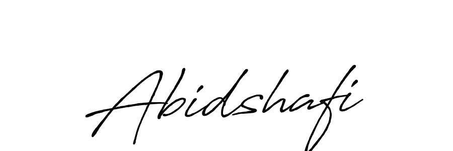 Use a signature maker to create a handwritten signature online. With this signature software, you can design (Antro_Vectra_Bolder) your own signature for name Abidshafi. Abidshafi signature style 7 images and pictures png