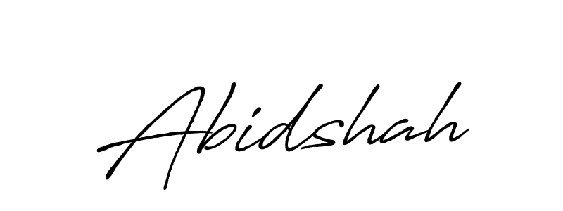 Use a signature maker to create a handwritten signature online. With this signature software, you can design (Antro_Vectra_Bolder) your own signature for name Abidshah. Abidshah signature style 7 images and pictures png