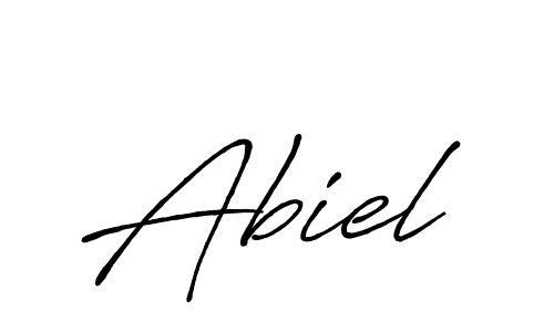 Create a beautiful signature design for name Abiel. With this signature (Antro_Vectra_Bolder) fonts, you can make a handwritten signature for free. Abiel signature style 7 images and pictures png