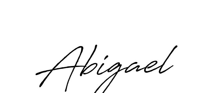 How to make Abigael name signature. Use Antro_Vectra_Bolder style for creating short signs online. This is the latest handwritten sign. Abigael signature style 7 images and pictures png