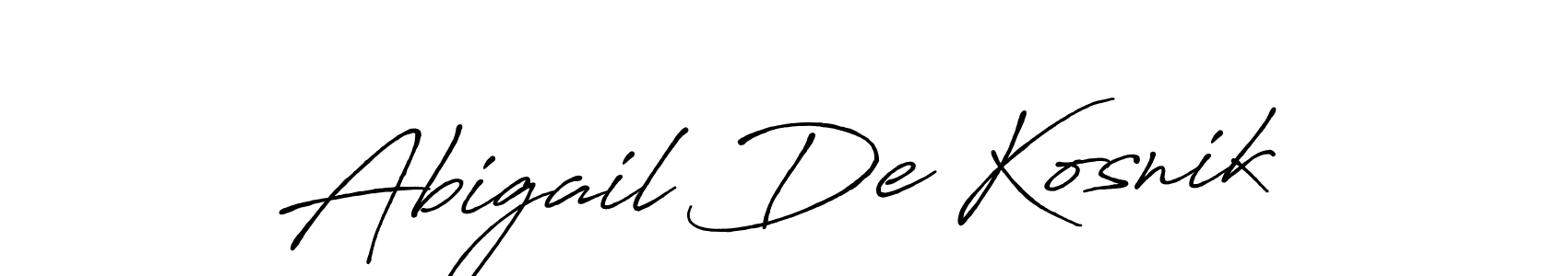 Use a signature maker to create a handwritten signature online. With this signature software, you can design (Antro_Vectra_Bolder) your own signature for name Abigail De Kosnik. Abigail De Kosnik signature style 7 images and pictures png