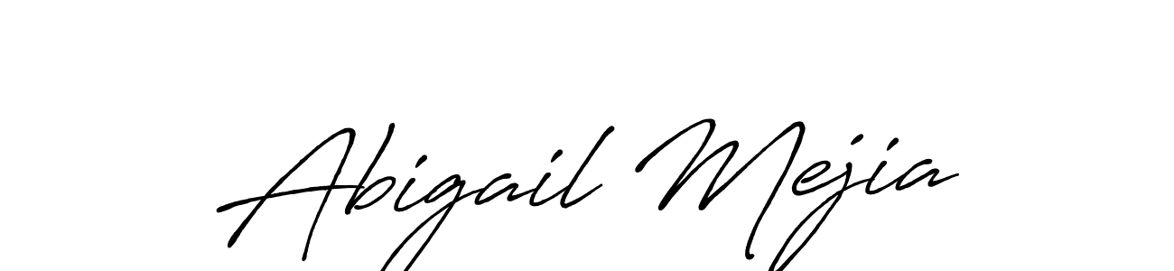 Also You can easily find your signature by using the search form. We will create Abigail Mejia name handwritten signature images for you free of cost using Antro_Vectra_Bolder sign style. Abigail Mejia signature style 7 images and pictures png