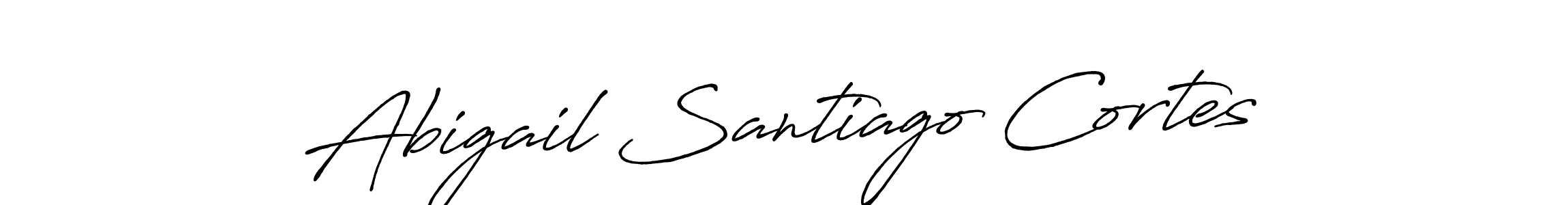 How to Draw Abigail Santiago Cortes signature style? Antro_Vectra_Bolder is a latest design signature styles for name Abigail Santiago Cortes. Abigail Santiago Cortes signature style 7 images and pictures png