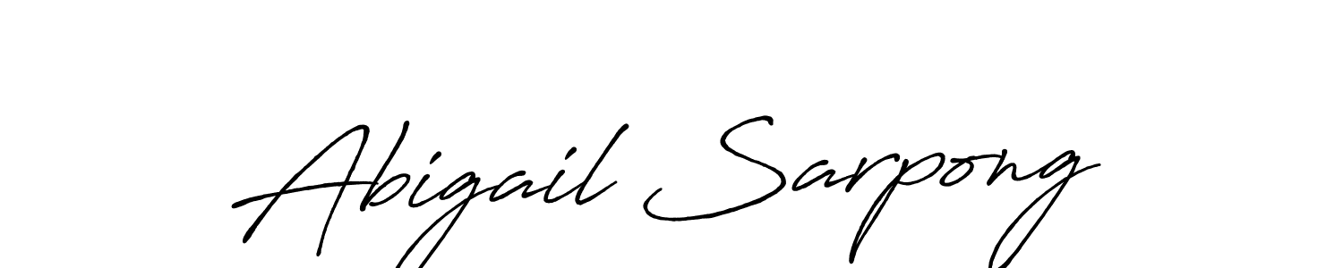 if you are searching for the best signature style for your name Abigail Sarpong. so please give up your signature search. here we have designed multiple signature styles  using Antro_Vectra_Bolder. Abigail Sarpong signature style 7 images and pictures png
