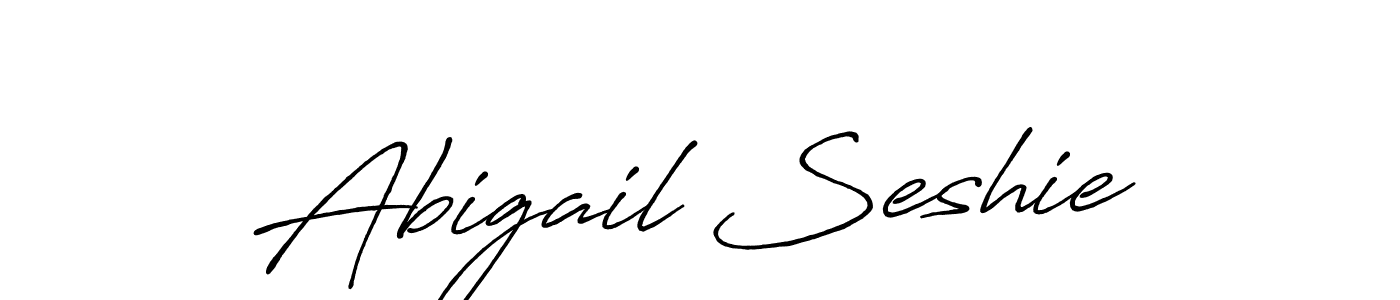 Make a beautiful signature design for name Abigail Seshie. With this signature (Antro_Vectra_Bolder) style, you can create a handwritten signature for free. Abigail Seshie signature style 7 images and pictures png