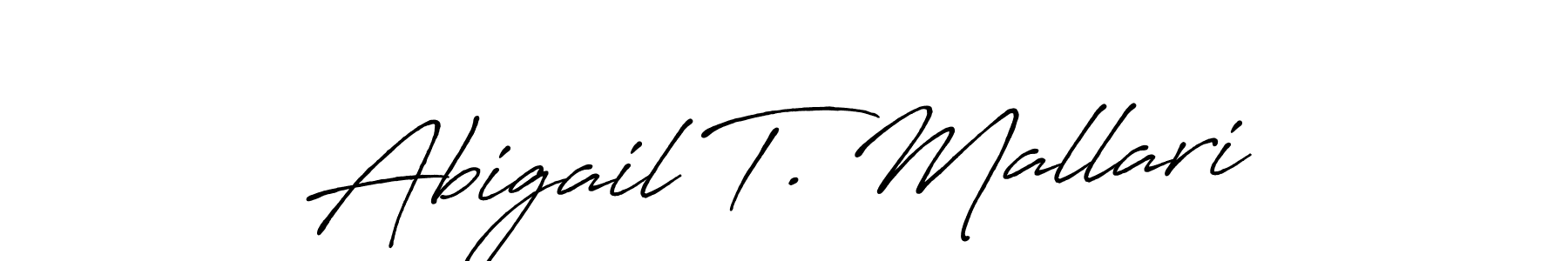 Check out images of Autograph of Abigail T. Mallari name. Actor Abigail T. Mallari Signature Style. Antro_Vectra_Bolder is a professional sign style online. Abigail T. Mallari signature style 7 images and pictures png
