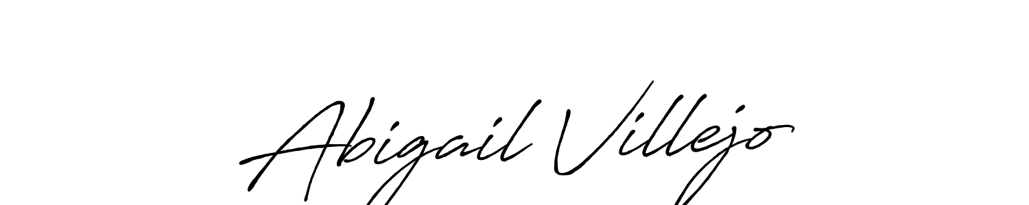 if you are searching for the best signature style for your name Abigail Villejo. so please give up your signature search. here we have designed multiple signature styles  using Antro_Vectra_Bolder. Abigail Villejo signature style 7 images and pictures png