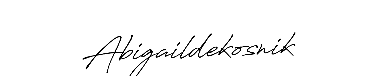 Antro_Vectra_Bolder is a professional signature style that is perfect for those who want to add a touch of class to their signature. It is also a great choice for those who want to make their signature more unique. Get Abigaildekosnik name to fancy signature for free. Abigaildekosnik signature style 7 images and pictures png